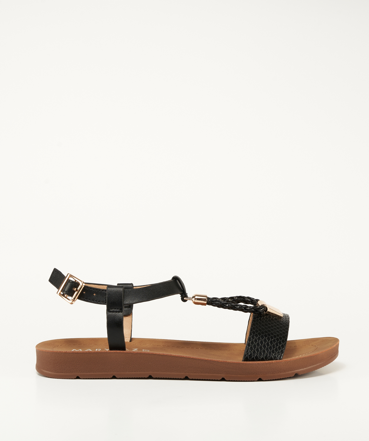 Sandalias planas adorno metálico image number null